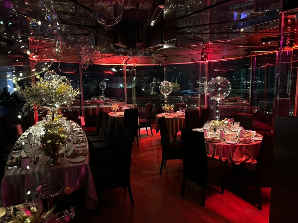 Ambient-Installation in der Gastronomie