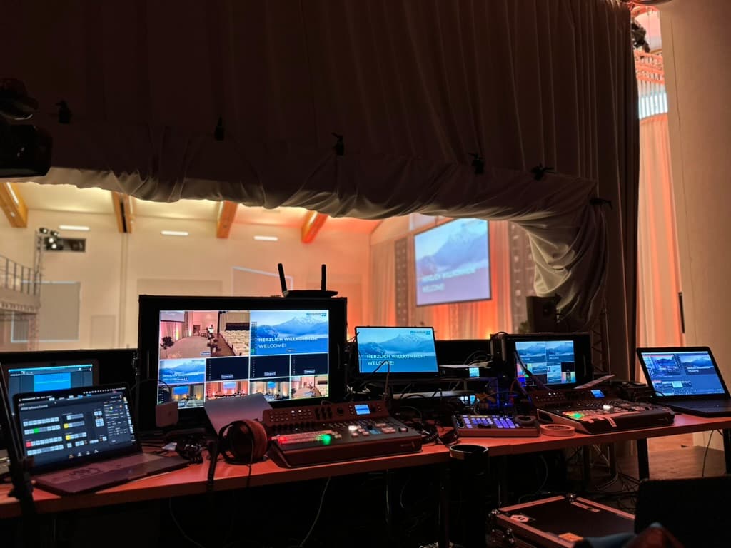 Regie und Setup bei einer Veranstaltung